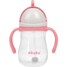Akuku pinkki 280ml kahvallinen painopillimuki