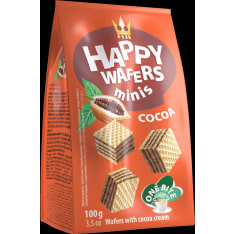 Happy Wafers Minis Kaakao 100g vohvelipala