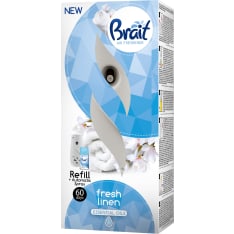 Brait automatic air freshener dispenser + refill fresh linen