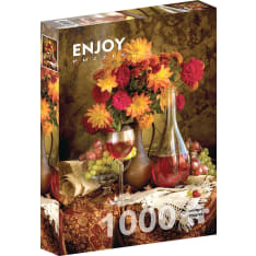ENJOY Dahlias and Wine 1000p puzzle