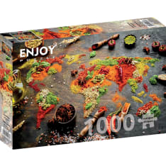 ENJOY World Map in Spices 1000p puzzle