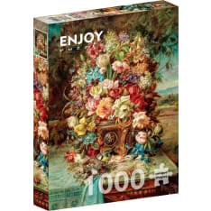 ENJOY Flowers Still Life with Blue Tit 1000p puzzle
