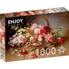 ENJOY A Basket of Roses and Carnations 1000p puzzle