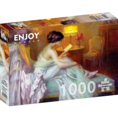 ENJOY Reading at Lamp Light 1000p puzzle