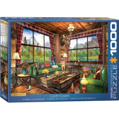 Eurographics Dominic Davison - Cozy Cabin 1000p jigsaw puzzle