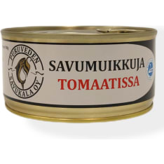 Puruveden Savukala 280 g savustettuja muikkuja tomaatissa