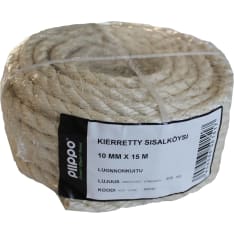 Piippo minikieppi 10mm x 15m kierretty sisalköysi