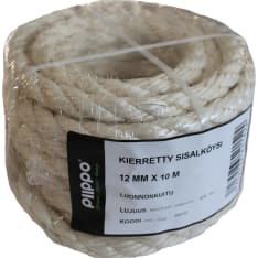 Piippo minikieppi 12mm x 10m kierretty sisalköysi