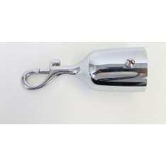 Pipe Ø 38 mm chrome plated haalla end plug for railing rope