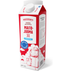 Juustoportti Perhemeijerin Laktoositon 3 % 1 l UHT maitojuoma