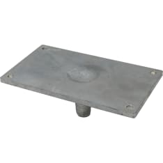 BCE 100X175X6, M20X70 teräslaatta
