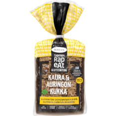 Rosten Siemenrapeat Gluteeniton Kaura & Auringonkukka 210g siemennäkkileipä