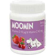 Moomin Berry C+D-vitamiini 100 tabl ravintolisä