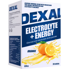 Dexal Electrolyte+Energy 20 pss glukoosi-elektrolyyttijuomajauhe