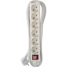 Reimax 3m 6-part extension cord for indoor use