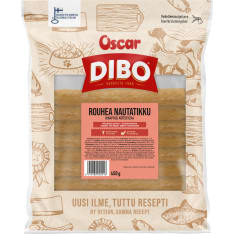 Dibo Rouhea nautatikku 450 g (20 kpl) koirille