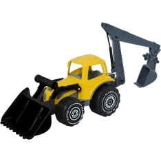 Plasto 70 cm keltainen kauhatraktori & kaivuri