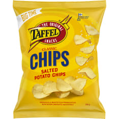 Taffel Big time Chips classic 250g suolattu sipsi