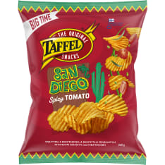 Taffel Big time San Diego spicy tomato 260g maustettu sipsi