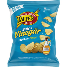 Taffel Salt & Vinegar flavoured chips 260g