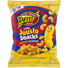 Taffel Jumbojuusto bacon & cheddar flavoured cheese snacks 190g