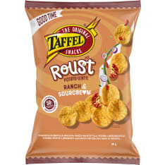 Taffel Roust ranch & sourcre*m 80g paahdettu peruna-linssisnacks