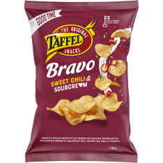 Taffel Bravo sourcream & sweet chili  flavoured chips 130g