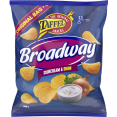 Taffel Broadway French cream onion 150 g seasoned potato chips