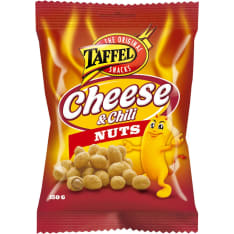 Taffel Cheese Chili Nuts 150 g kuorrutettu maapähkinä