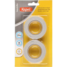 Kapel 18 mm x 10 m 2 kpl 2-puolinen teippi