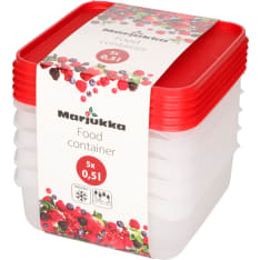 Marjukka 0.5l 5pc freezer box