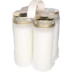 Polar 4 pack funeral candles