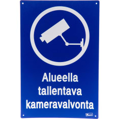 Tarmo opastekyltti, alueella kameravalvonta