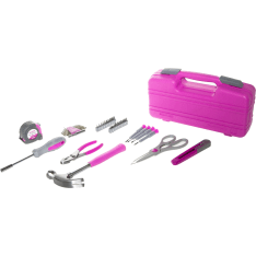 Toolrich Lady 39-osainen pinkki työkalusarja