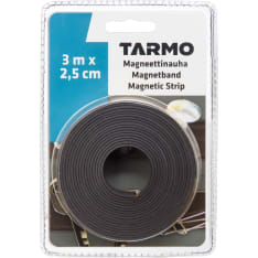 Tarmo 3 m x 2,5 cm magneettinauha teipillä