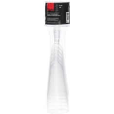 Get 6 18cl plastic champagne glasses