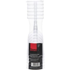 Get 6 15cl plastic wine glasses