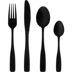 Maku Basic 16 pcs matt black cutlery