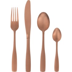 Maku Rose gold 16 pieces of cutlery