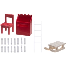 Kapel Miniatyyri tonttuoven puiset lisätarvikkeet