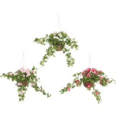 4Living geranium ampel silk flower