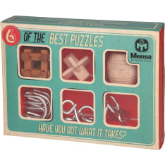 Mensa 6 of the Best Puzzles pulmapeli lahjapakkaus