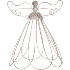 4Living Metallienkeli valkoinen 30 cm