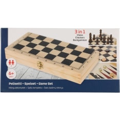 Shakki, Tammi ja Backgammon 3-in-1 pelisetti