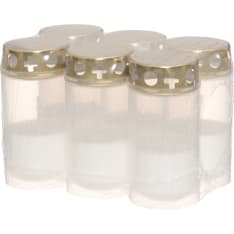 Polar 6pc 25h funeral candle