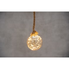 Finnlumor 15 led hemp rope glass ball