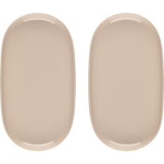 Maku Simple taupe 2 kpl ovaali lautanen