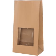 Kapel 24x14x45 cm paperipussi ikkunalla
