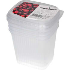 Marjukka 4 pcs 1 l freezer box