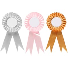A stick horse award rosette set of 3 pieces